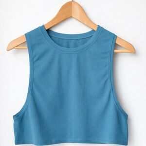 LULULEMON Muscle Love Dessert Teal  Crop Top